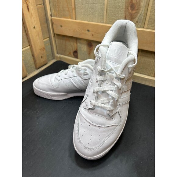 Adidas Mens White Sneakers Low-Top Size 11.5 Comfortable Casual Shoes Classic - Picture 8 of 9